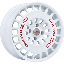 OZ Racing Jant 17X7.5 4X108 ET20 75.0 Oz-Racıng RR40 Race Whıte Red Letterıng ( 4 Adet Jant)