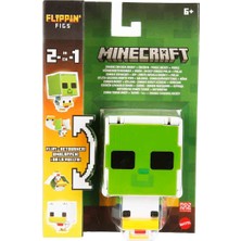 Mattel Minecraft Flipping' Figs 2in1 Dönüşen Figür HTL43 Zombie Chicken Jockey ve Chicken JPN14
