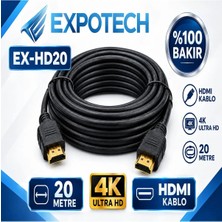 Expotech EX-HD20 20 Metre 4K HDMI Kablo Görüntü ve Ses Aktarım Kablosu