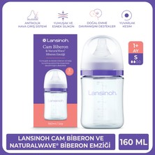 Lansinoh 160 ml Cam Biberon & NaturalWave® Biberon Emziği Yüksek Sıcaklığa Dayanıklı Özellikler
