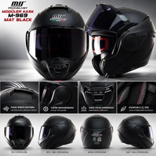 MTS M-969 Modüler 180° Açılır Çeneli Motosiklet Kaskı