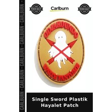 Carlburn Single Sword Plastik Hayalet Patch Cırtlı Yama Hobi Ürünü Takım Ruhu