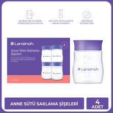Lansinoh® Anne Sütü Saklama Şişeleri 4 adet 160 ml