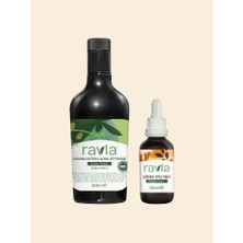 2'li Ürün - Ravla Organik Erken Hasat Zeytinyağı – Içimlik 500ML /  Ravla Çörek Otu Yağı - 50ML
