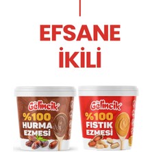 Gelincik 2'Li Set Taze Çekim Katkısız Glutensiz %100 Doğal 1 KG Şekersiz FISTIK EZMESİ + 1KG HURMA PÜRESİ