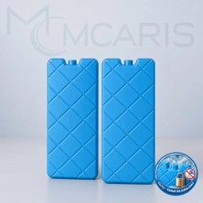 Mcaris 2'li Kilitli Buz Aküsü Seti - Dondurucu Buz Kasedi Ice Box Soğutucu Blok (Mavi) (Kargo Dahil)