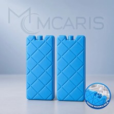 Mcaris 2'li Doldurulabilir Buz Aküsü Seti - Dondurucu Buz Kasedi Ice Box Soğutucu Blok (Mavi) (Kargo Hariç)