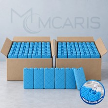 Mcaris 100'LÜ Doldurulabilir Buz Aküsü Seti - Dondurucu Buz Kasedi Ice Box Soğutucu Blok (Mavi) (Kargo Dahil)
