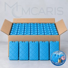 Mcaris 50'li Kilitli Buz Aküsü Seti - Dondurucu Buz Kasedi Ice Box Soğutucu Blok (Mavi) (Kargo Dahil)