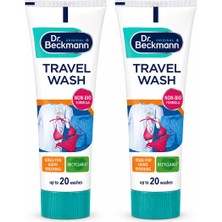 Dr. Beckmann Travel Wash Elde Yıkama Deterjanı 2X100 Ml, Tüp Başına 20 Yıkamaya Kadar
