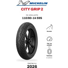 Michelin City Grip 2 F/R 110/80-14 59S Ön/Arka Motosiklet Lastiği MT139596