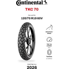 Continental TKC 70 120/70 R19 60V Ön Motosiklet Lastiği (2026)