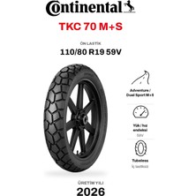 Continental TKC 70 M+S 110/80 R19 59V Ön Motosiklet Lastiği (2026)