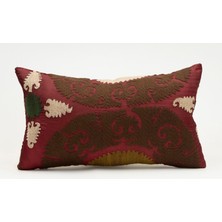 Kilim Wholesale Suzani Kumaştan Yapılmış Kırlent Kılıfı, 30X50 cm