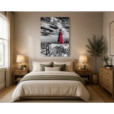 Rose Light Deniz Feneri Manzarası Duvar Dekoru Ahşap Mdf Baskı Salon, Yatak Odası, Çocuk Odası, Ofis Duvar Tablosu Mdf Tablo