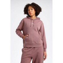 Reebok Sweatshirt Kadın Pembe Tevron Hoodıe