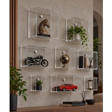 Osea Reklam Organizasyon Şeffaf Sergi Rafı & Stand (5mm)-Farklı Ölçülerde (Derinlik 10CM)