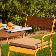 Tr Sandalye Oturum Minderi Renkli 40X40X4 Bağcıklı Çıkarılabilir Kılıflı Çökme Yapmaz Koy