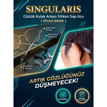 Singularis Kaymaz/kaydırmaz Kulak Arkası Silikon Gözlük Sap Ucu Kaydırmaz Aparatı