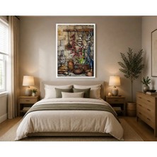 Rose Light Kurutulmuş Biber ve Sarımsak Motifiyle Duvar Dekoru Ahşap Mdf Baskı Salon, Yatak Odası, Çocuk Odası, Ofis Duvar Tablosu Mdf Tablo