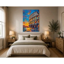Rose Light Roma Kolezyum Duvar Dekoru Ahşap Mdf Baskı Tablo Mdf Tablo