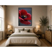 Rose Light Papatya Duvar Dekoru Ahşap Mdf Baskı Tablo Çerçeve Görünümlü Mdf Tablo