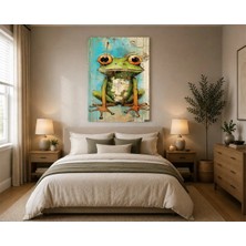 Rose Light Kurbağa Ölüm ve Hayat Duvar Dekoru Ahşap Mdf Baskı Salon, Yatak Odası, Çocuk Odası, Ofis Duvar Tablosu Mdf Tablo