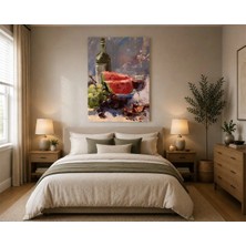 Rose Light Mutfak Kullanımı Için , Üzüm ve Salatalık Mutfak Dekoru Ahşap Mdf Baskı Salon, Yatak Odası, Çocuk Odası, Ofis Duvar Tablosu Mdf Tablo