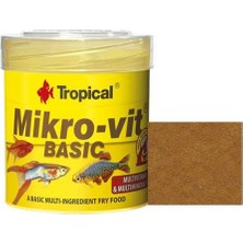 Tropical Mikro-Vit Basic Yavru Balıklar için Temel Yem Balık Yemi 50 Ml 32 Gr