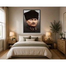 Rose Light Mehmed V. Padişahı Şapkalı Duvar Dekoru Ahşap Mdf Baskı Salon, Yatak Odası, Çocuk Odası, Ofis Duvar Tablosu Çerçeve Görünümlü Mdf Ta