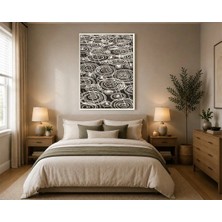 Rose Light Yağmur Damlaları Şekilli Duvar Dekoru Ahşap Mdf Baskı Tablo Mdf Tablo