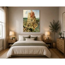 Rose Light Ziggurat Şehir Duvar Dekoru Ahşap Mdf Baskı Tablo Mdf Tablo