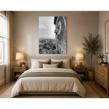 Rose Light Saat Kulesi Adam Duvar Dekoru Ahşap Mdf Baskı Tablo Mdf Tablo