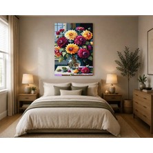 Rose Light Dürbüş Çiçekleri Salon Ahşap Mdf Baskı Tablo Mdf Tablo