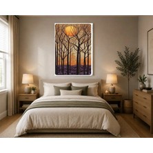 Rose Light Orman Manzarası Duvar Dekoru Ahşap Mdf Baskı Tablo Mdf Tablo