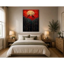 Rose Light Kardinal Kuşlar Duvar Dekoru Ahşap Mdf Baskı Tablo Mdf Tablo