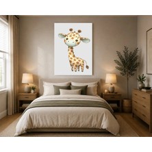 Rose Light Geyik Çocuk Odası Ahşap Mdf Baskı Tablo Mdf Tablo