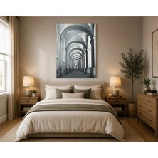 Rose Light Koruluk Sütunlu Uzun Koridor Duvar Dekoru Ahşap Mdf Baskı Salon, Yatak Odası, Çocuk Odası, Ofis Duvar Tablosu Mdf Tablo