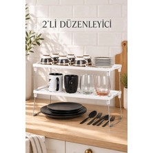Okyanus Home Metal Ayaklı Tek Katlı Pratik Raf Düzenleyici 20X45