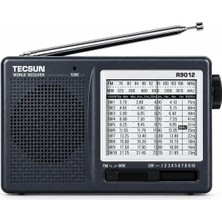 Str Store Tecsun R-9012 Taşınabilir Analog Radyo Kısa Dalga Fm Stereo Alıcı Fm/mw/sw 12 Bantlı Dünya Radyosu