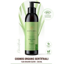 Bioterra Organik Aloe Vera Jel – Yüz, Vücut ve Saç İçin Nemlendirici 250 ml
