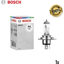 Bosch H4 Far Ampul Halojen 12V 60/55W (1 Adet)