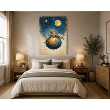 Rose Light Küçük Prens Duvar Dekoru Ahşap Mdf Baskı Tablo Mdf Tablo