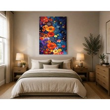 Rose Light Çiçek Desenli Soyut Sanat Duvar Dekoru Ahşap Mdf Baskı Tablo Mdf Tablo