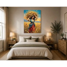 Rose Light Modern Sanat Kadın Görseli Duvar Dekoru Ahşap Mdf Baskı Tablo Mdf Tablo