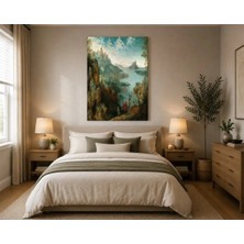 Rose Light Adam ve Çocuk Manzarası Salon Ahşap Mdf Baskı Tablo Mdf Tablo