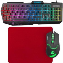 Everest Bygamex KB-GX61 Formula+Mercury X8 Mouse+Addison Mousepad 3lü Oyuncu Seti