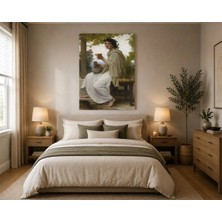 Rose Light Modern Sanat Kadın Görseli Anna Salon Ahşap Mdf Baskı Tablo Mdf Tablo
