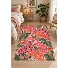Rugs Modern Halı Dora Botanik Hayvan Desenli Çok Renkli Ince Dokuma Taban Salon Halısı OZL579