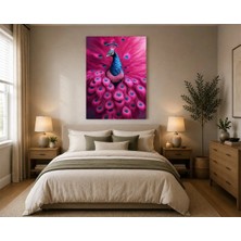 Rose Light Parlak Papağan Duvar Dekoru Ahşap Mdf Baskı Tablo Mdf Tablo